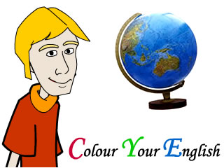 Brian en primer plano con imagen de Globo terr�queo en el fondo