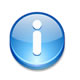 C�rculo azul con letra i