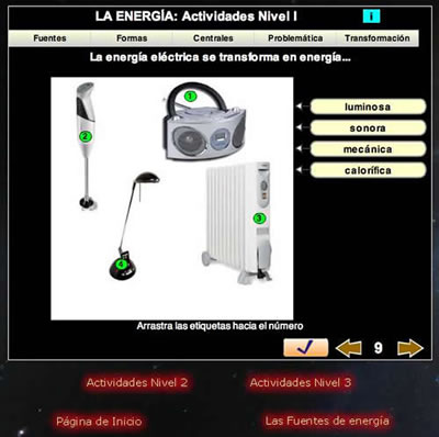 Pantalla Actividades