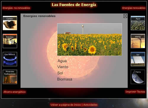 Pantalla Energ�as  renovables