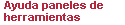 Ayuda en la navegaci�n de los paneles de herramientas